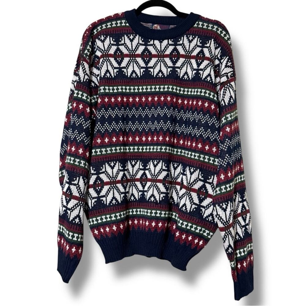 TRADING COMPANY BY GFC vintage mens acrylic sweater size XL pullover long sleeve